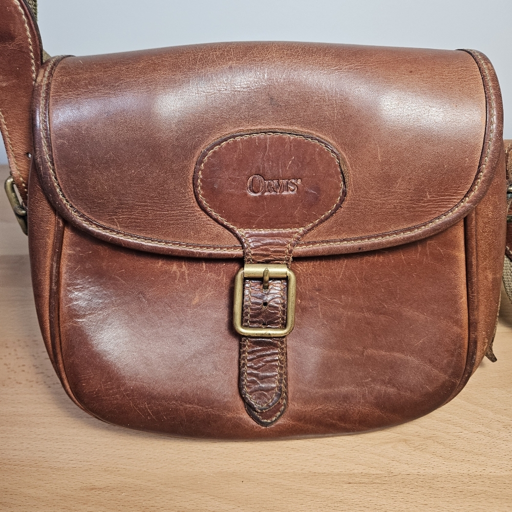 Vintage Orvis Leather Cartridge Hunting Bag